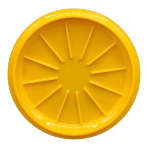 VTG Tupperware Multi Mug Coaster Harvest Gold Yellow #1313 Lid Only For Cup 1312